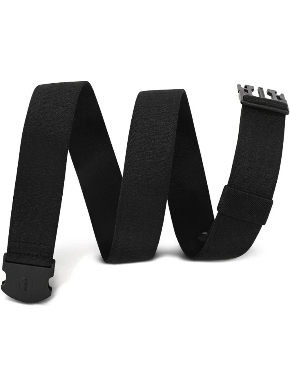 Unisex Adjustable Elastic Stretch Web Belt - Non-Metal Buckle for Adventure